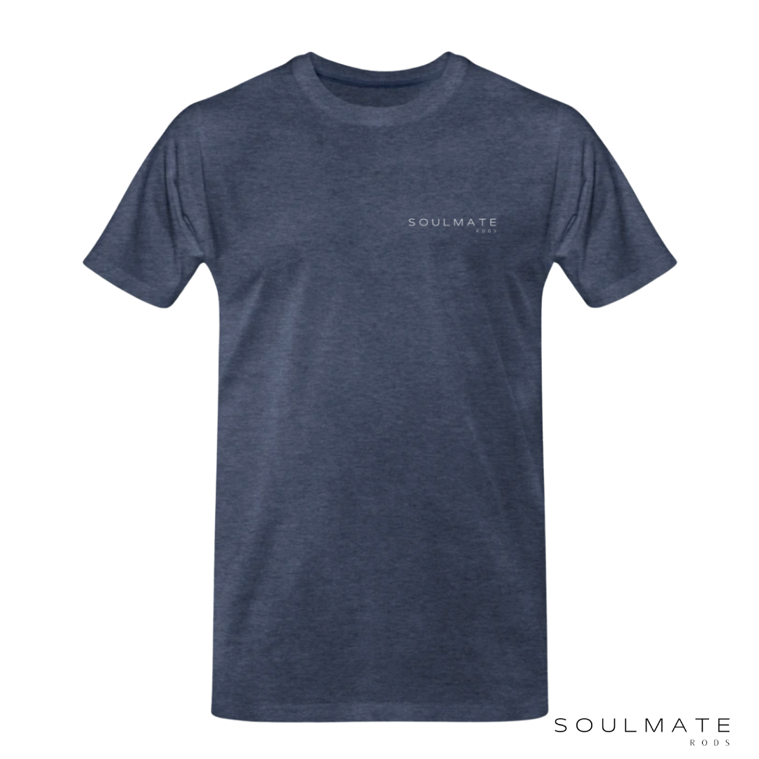 Soulmate T-Shirt Blue Melange SMR Logo TEE