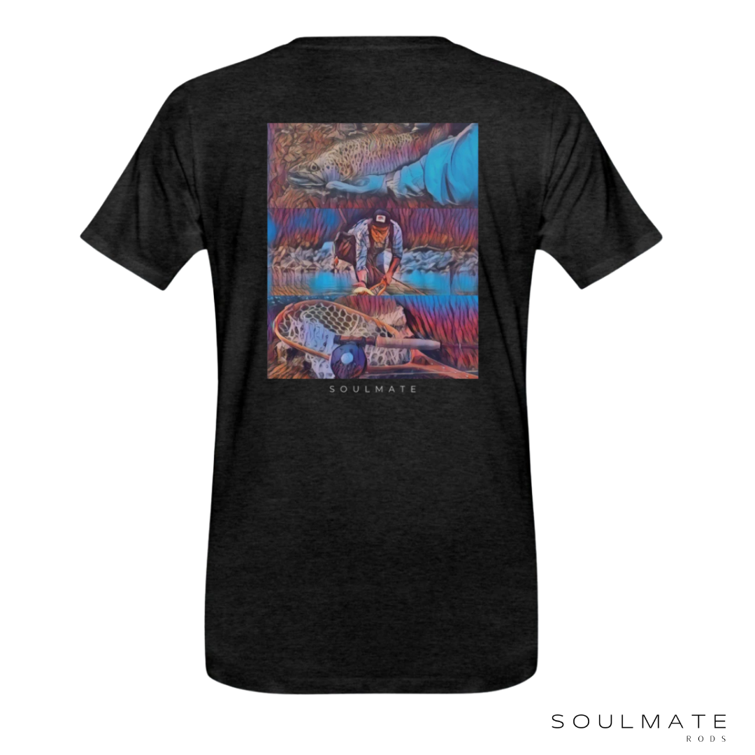 Soulmate T-Shirt Heather Grey FISH PSYCHO & LOGO TEE