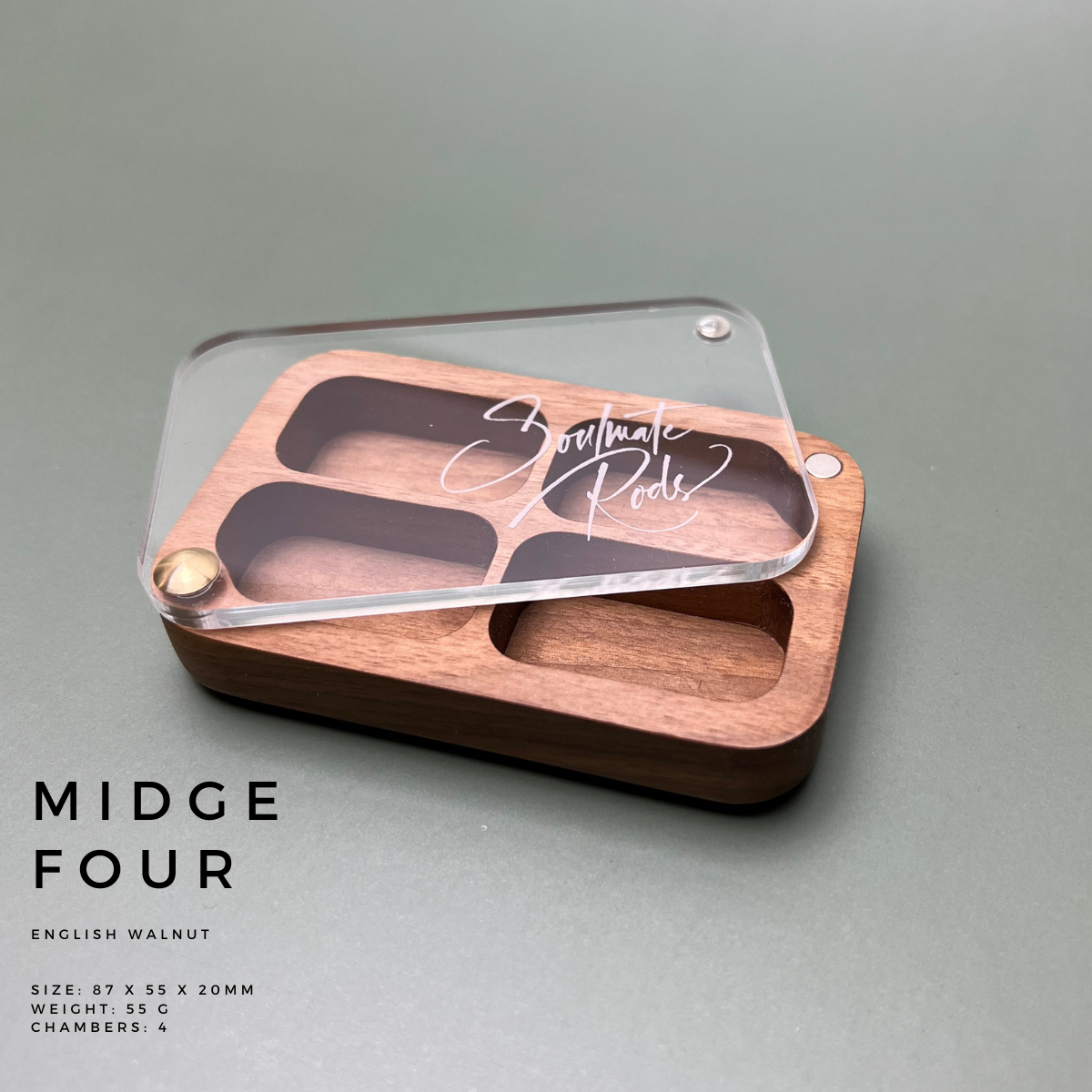 Soulmate Rods Classic Midge 4 Fliegendose Fliegenbox