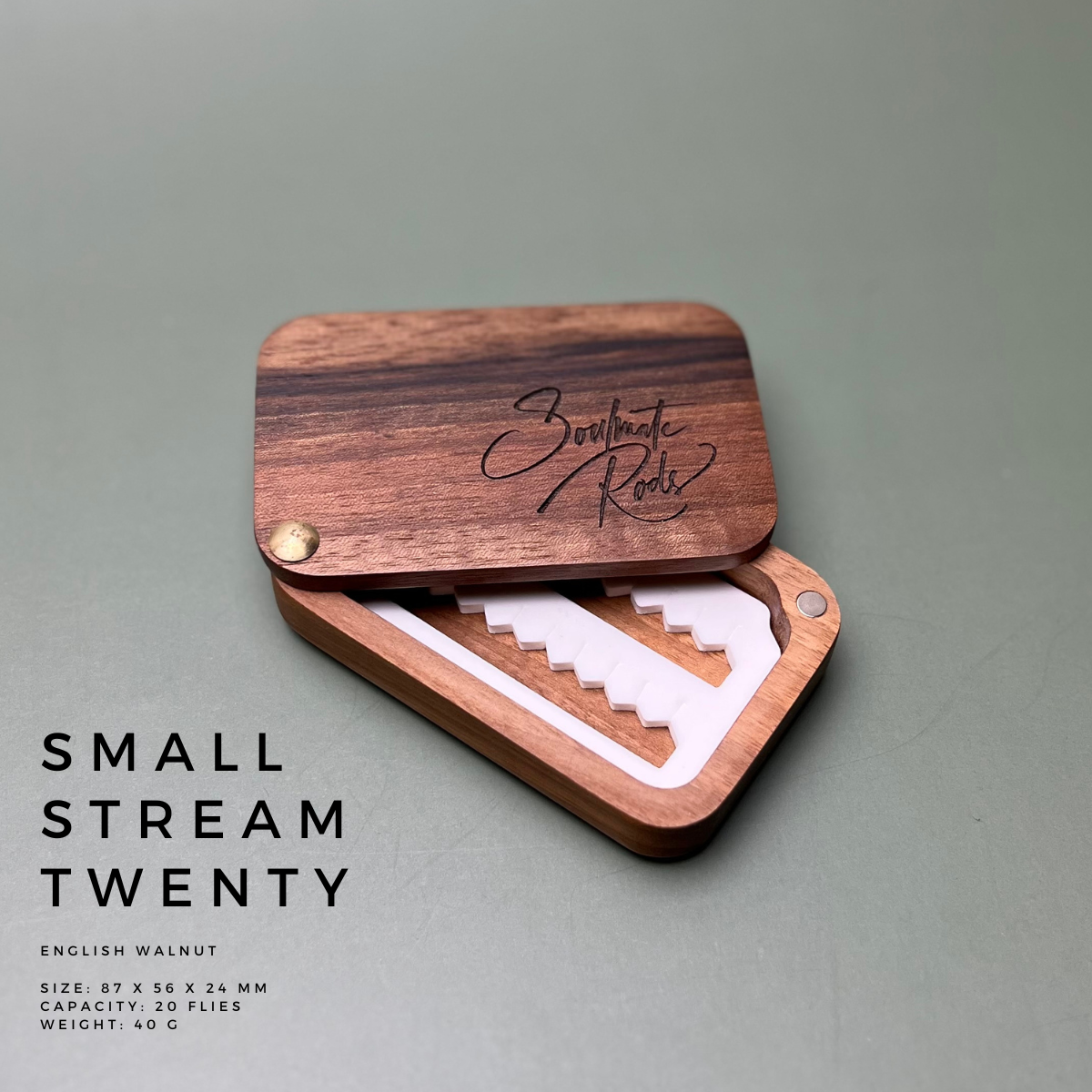 Soulmate Rods Classic Small Stream 20 Fliegendose Fliegenbox