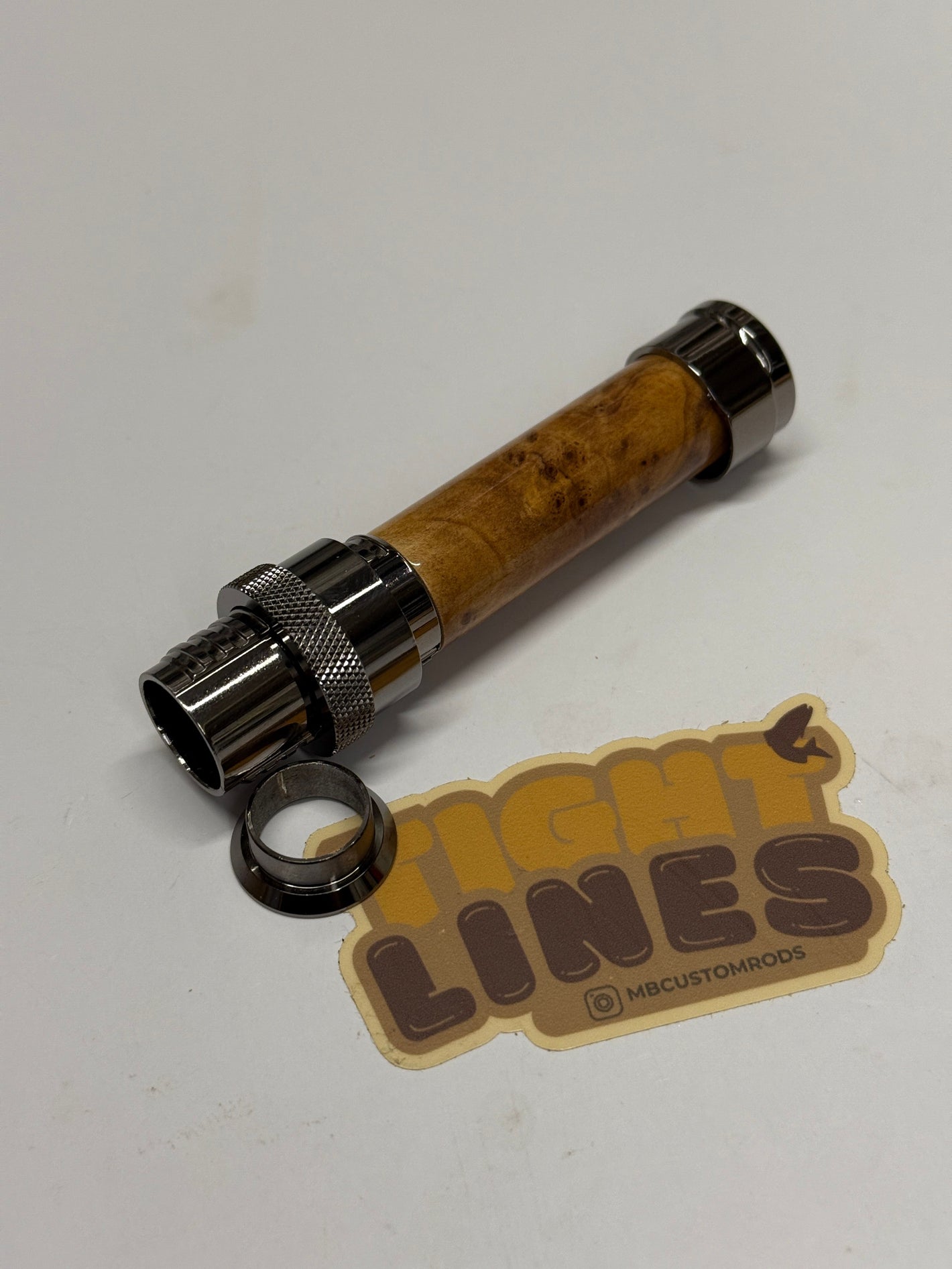 Garrison Style Downlock Rollenhalter Dark Nickel Silver mit Insert