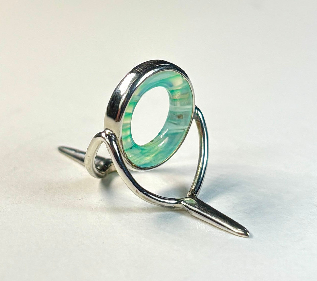 Struble USA Agate 12mm Ring - BANDED TURQUOISE