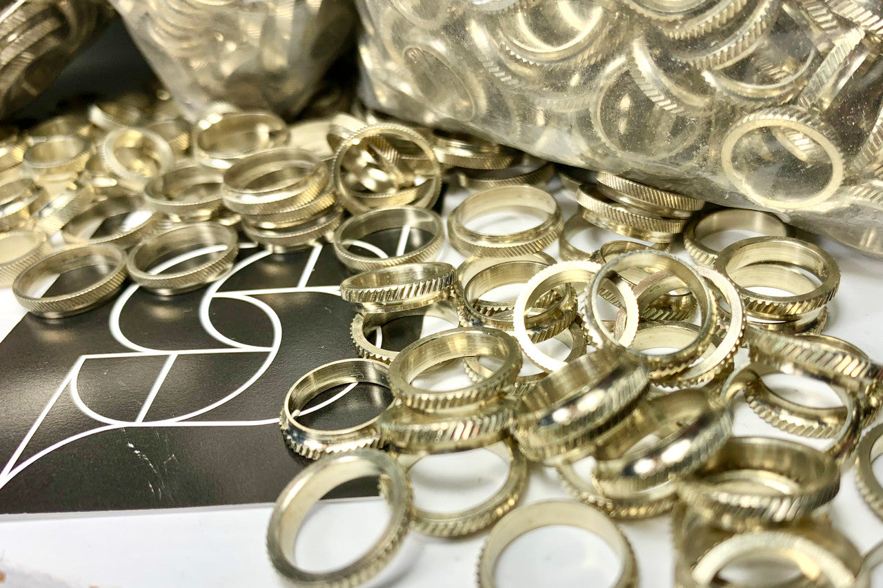 STRUBLE Knurled Nickel Silber Winding Check diverse Größen