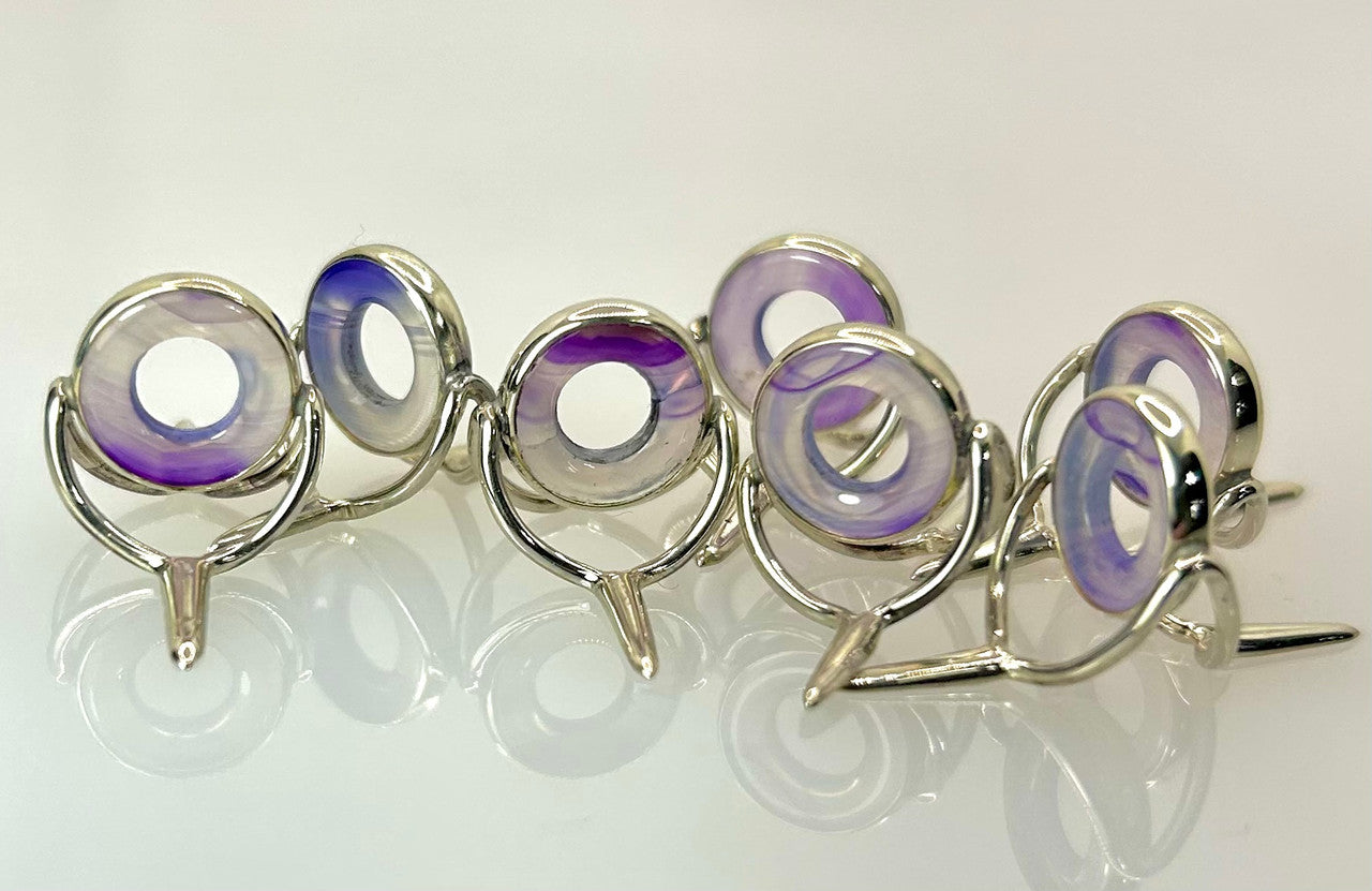 Struble USA Agate 10mm Ring - PURPLE MIST