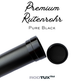 RodTux Premium Aluminium Rutenrohr Pure Black Classic matt