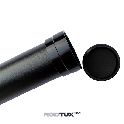 RodTux Premium Aluminium Rutenrohr Pure Black Classic matt