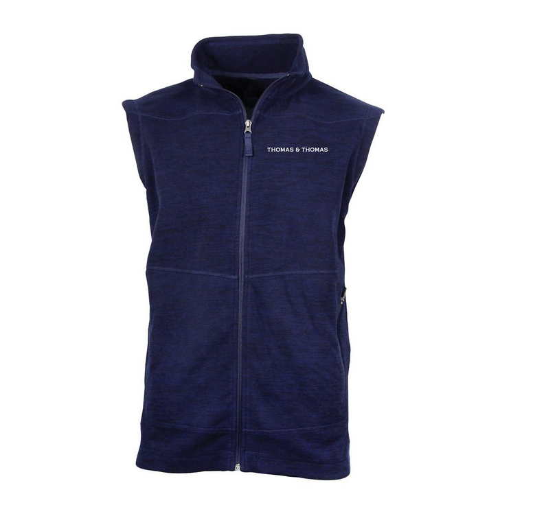 Gilet polaire thermique bleu nuit Thomas &amp; Thomas