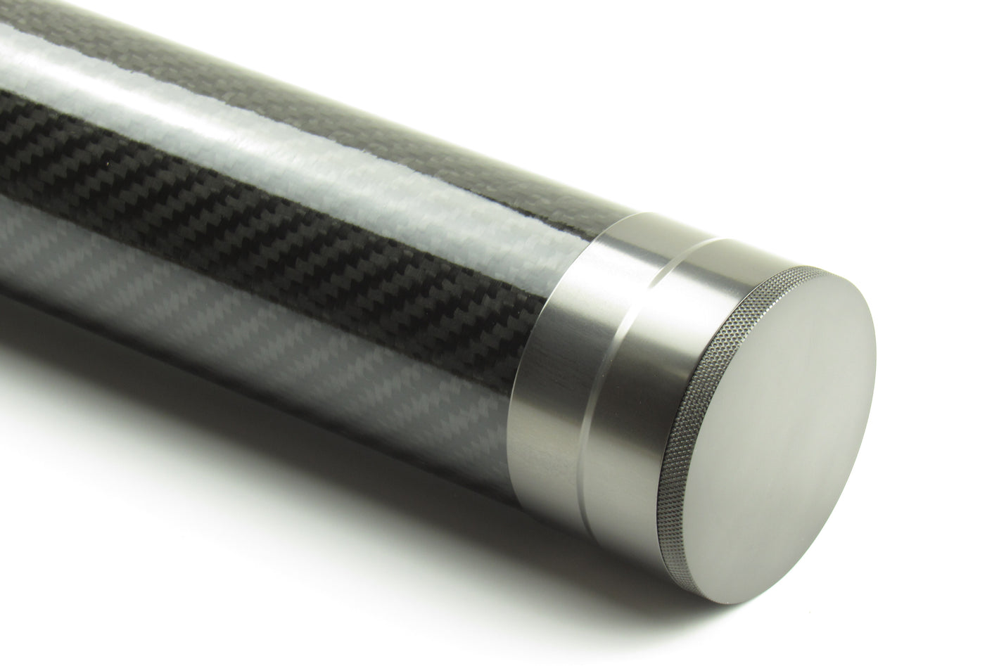 Carbon rod tube 84cm - glossy / dark titanium hardware