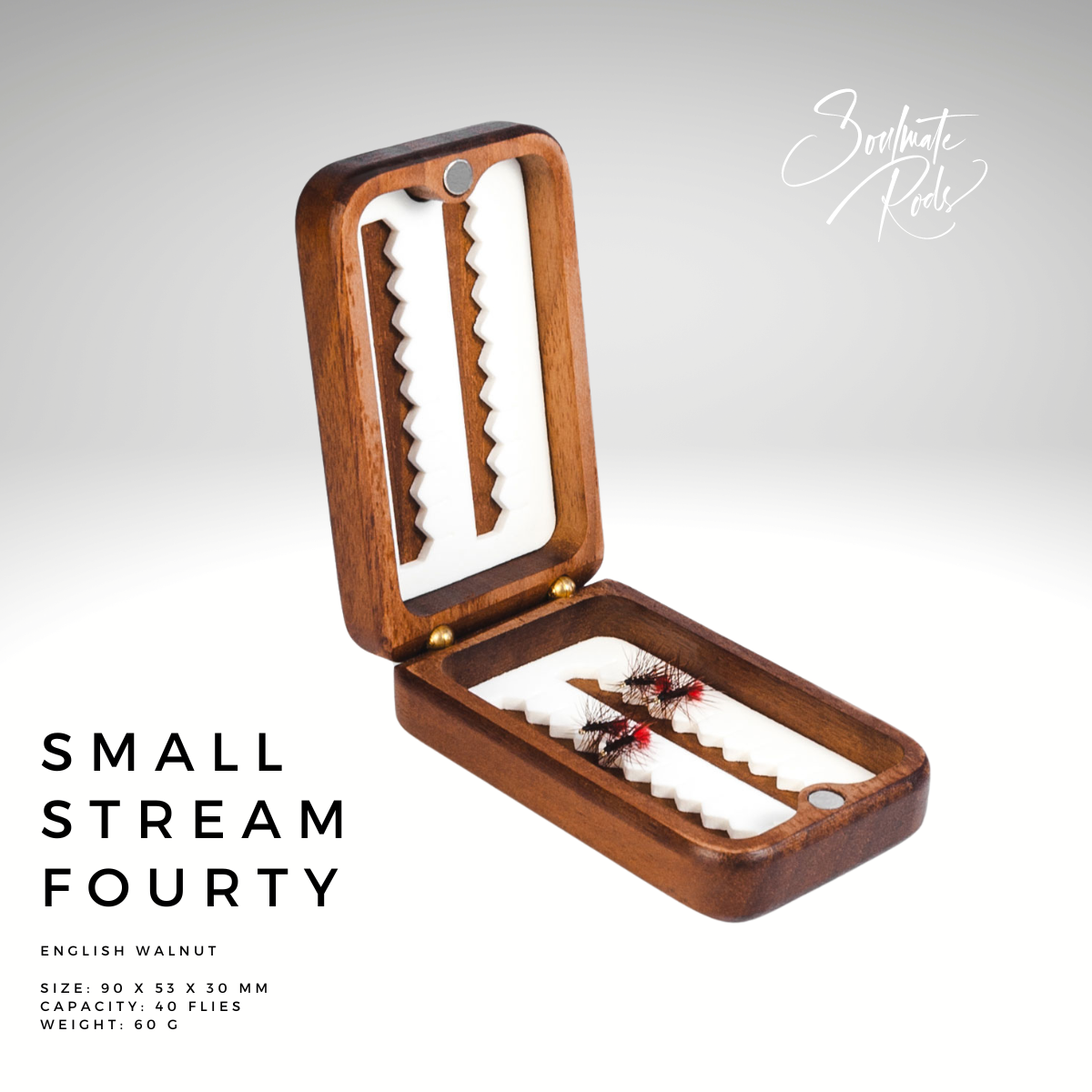 Soulmate Rods Classic Small Stream 40 Fliegendose Fliegenbox