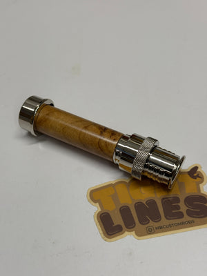 Porte-moulinet Payne style Uplock en nickel argenté avec insert