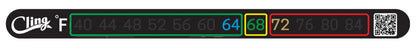 Cling Temperature Tape - Thermometer Celsius