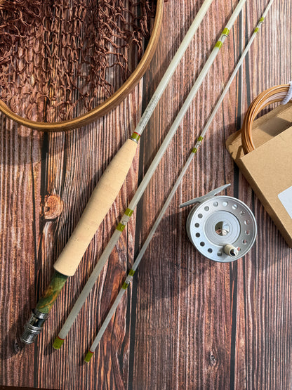 Soulmate Timeless Glass - 7`6ft 4wt 3pc S-Glas Rute - Signature Built by MB-Customrods