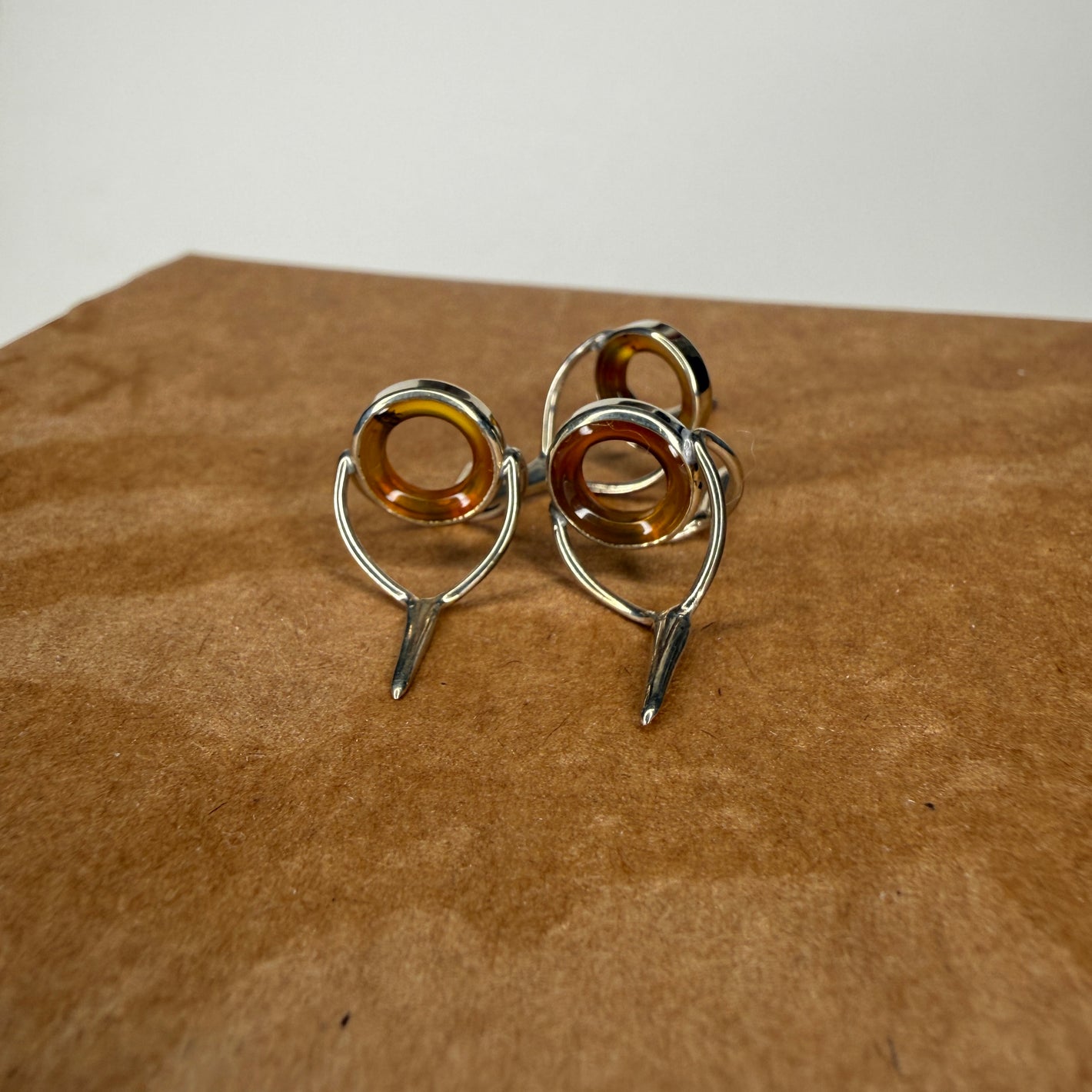 STRUBLE USA - Bright Nickle Frame 10mm Agate Guide Ring