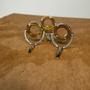 STRUBLE USA - CORNY - Bright Nickle Frame 10mm Agate Guide Ring