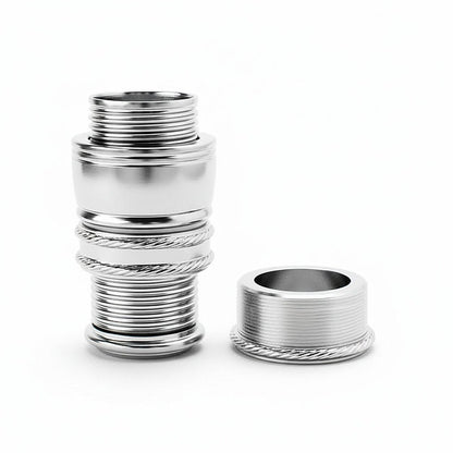 Lemke Concepts LCR1 Up Lock Reel Seat Hardware - Bright Nickle Silver