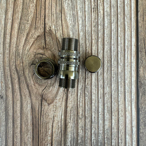 Porte-moulinet Snake Brand Uplock finition nickel brillant avec insert stabilisé