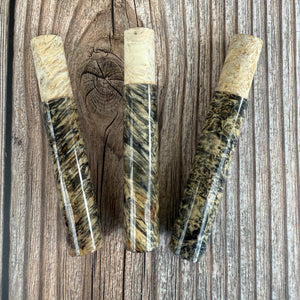 PREMIUM Snakebrand Inserts BUCKEYE BURL - auch für Lemke Concepts LC1, LC7, Alps RAK7