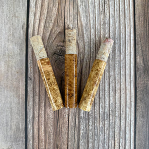 PREMIUM Snakebrand Inserts MAPLE BURL - auch für Lemke Concepts LC1, LC7, Alps RAK7