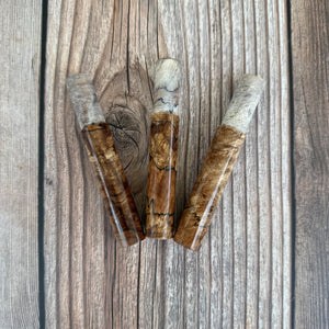 PREMIUM Snakebrand Inserts SPALTED ALDER - auch für Lemke Concepts LC1, LC7, Alps RAK7