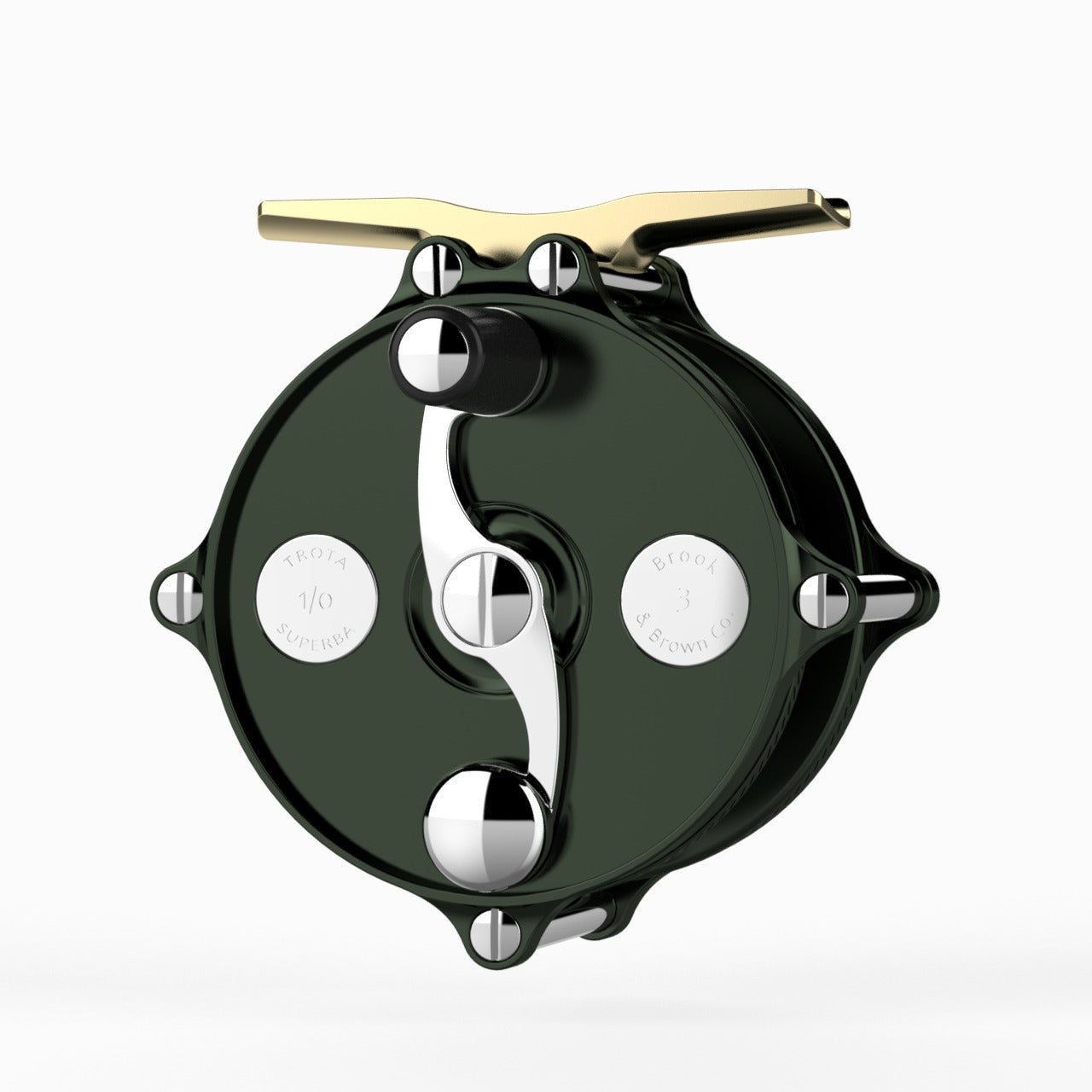 VR-Reels Trota Superba 2 3/4″ - Moulinet de pêche à la mouche - Winston Green (Olive foncé) 